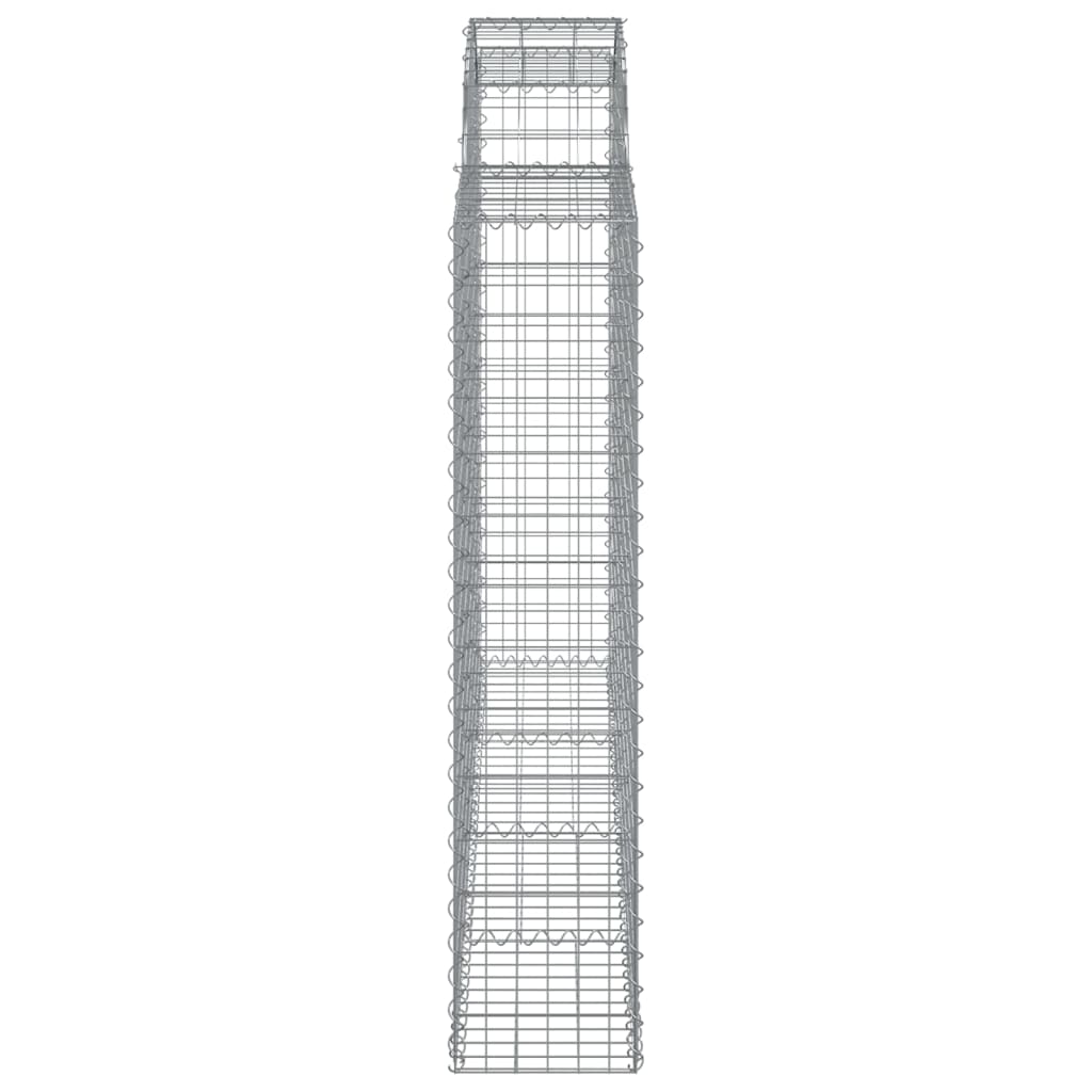 13 db íves horganyzott vas gabion kosár 200x30x140/160 cm 5