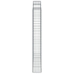 4 db íves horganyzott vas gabion kosár 200x30x220/240 cm 5