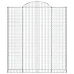 8 db íves horganyzott vas gabion kosár 200x30x220/240 cm 4