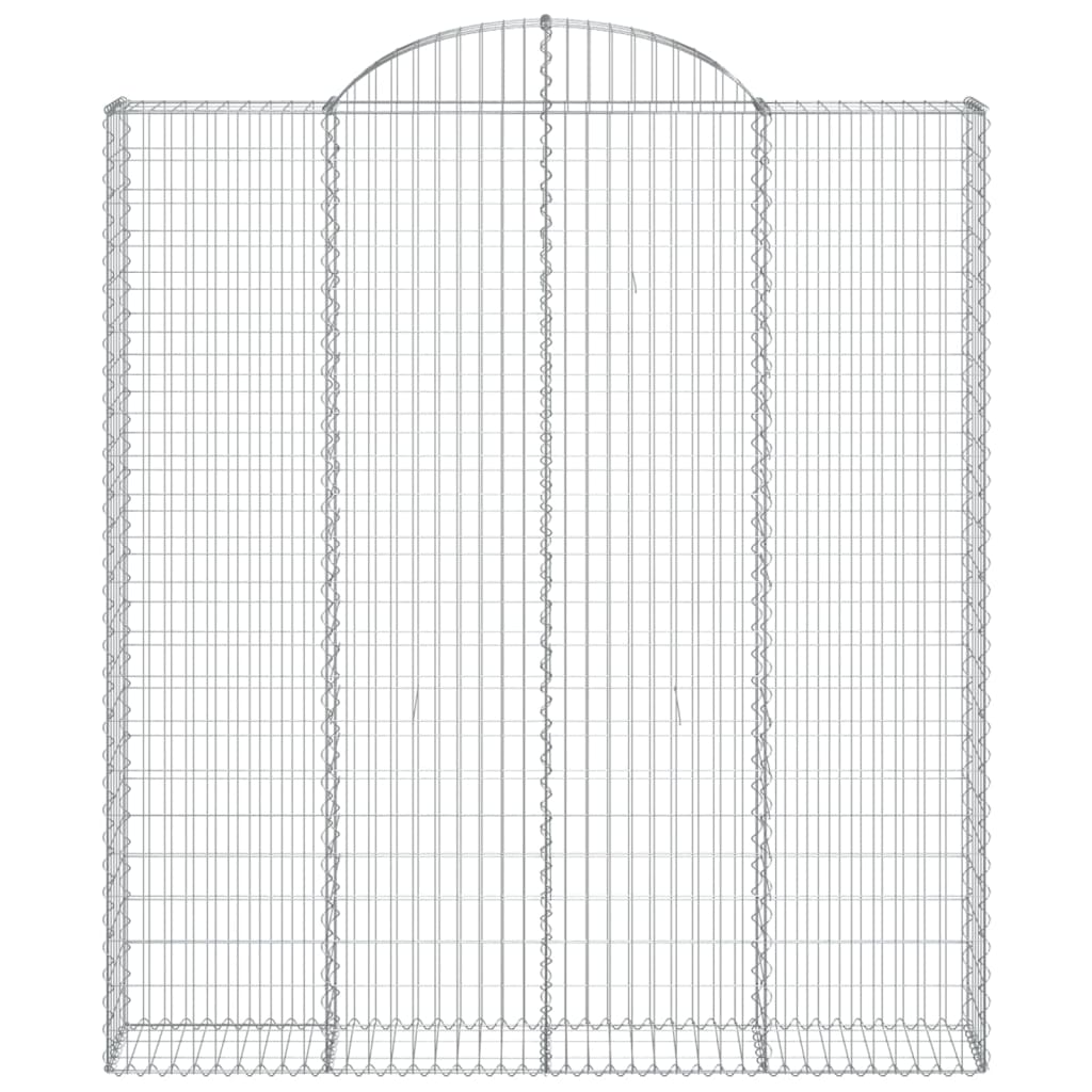 8 db íves horganyzott vas gabion kosár 200x30x220/240 cm 4