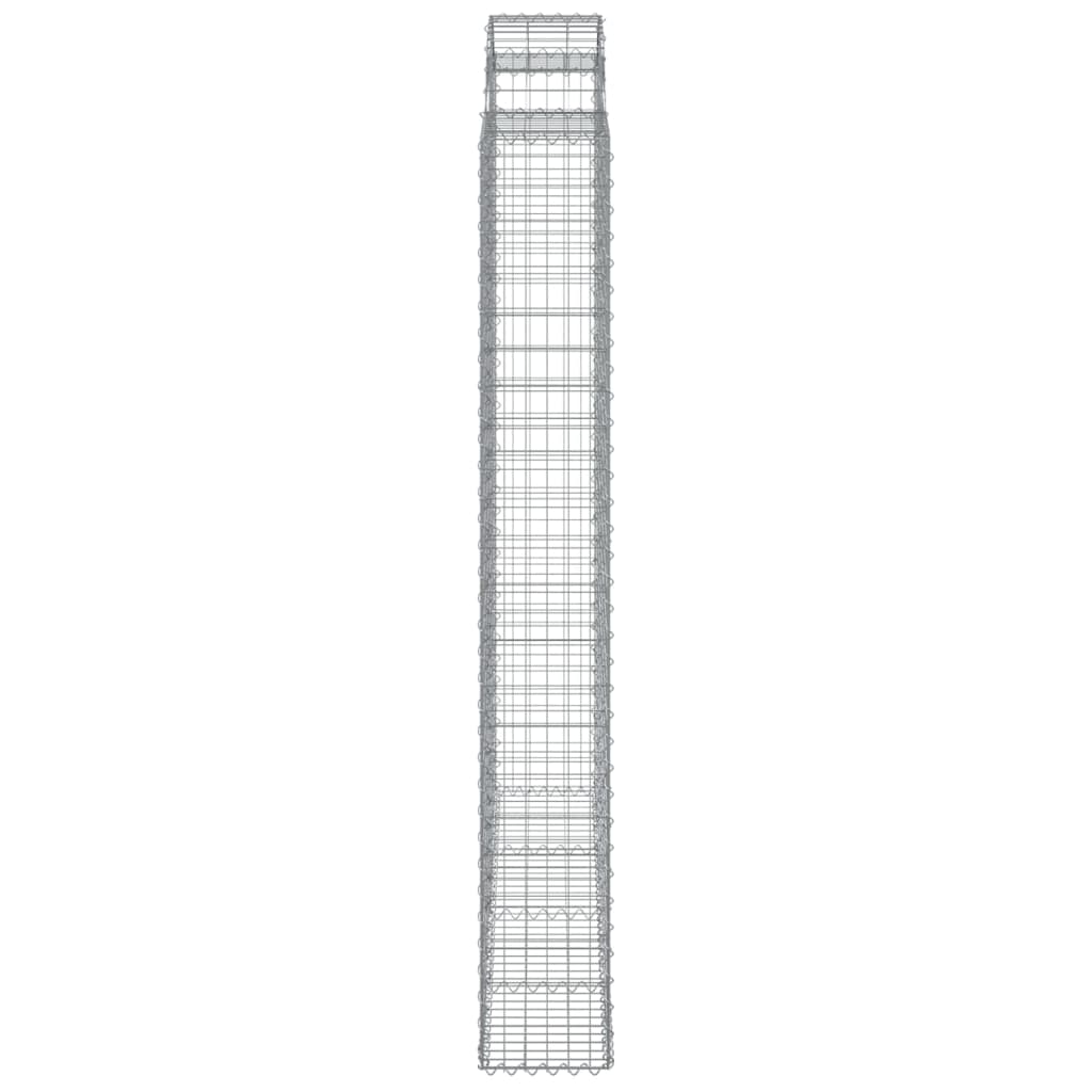8 db íves horganyzott vas gabion kosár 200x30x220/240 cm 5