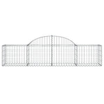 4 db íves horganyzott vas gabion kosár 200x50x40/60 cm 4