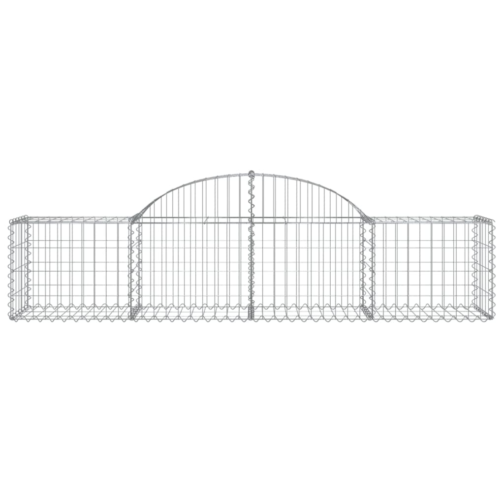 4 db íves horganyzott vas gabion kosár 200x50x40/60 cm 4