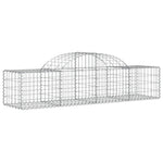 6 db íves horganyzott vas gabion kosár 200x50x40/60 cm 3