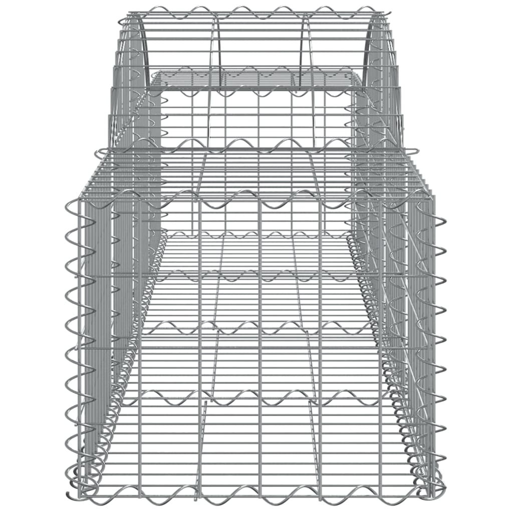 6 db íves horganyzott vas gabion kosár 200x50x40/60 cm 5