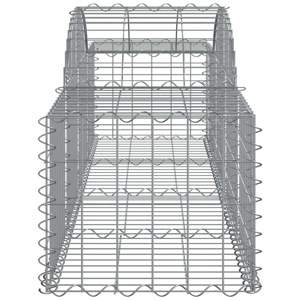 18 db íves horganyzott vas gabion kosár 200x50x40/60 cm 5