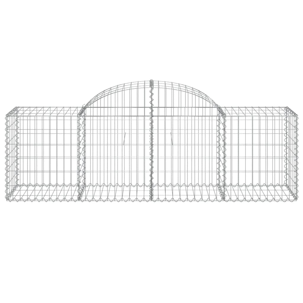 8 db íves horganyzott vas gabion kosár 200x50x60/80 cm 4