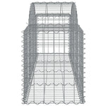 8 db íves horganyzott vas gabion kosár 200x50x60/80 cm 5