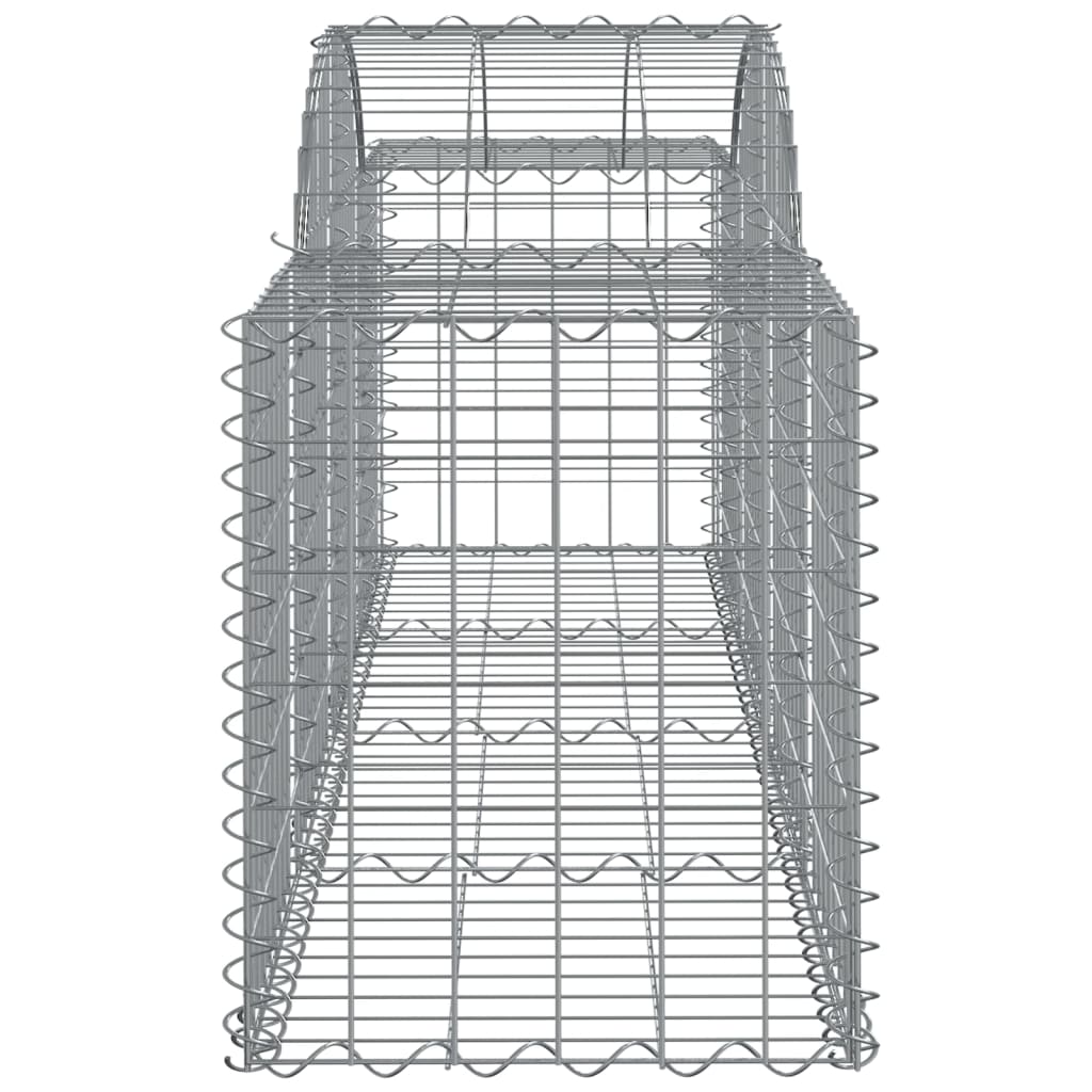 8 db íves horganyzott vas gabion kosár 200x50x60/80 cm 5