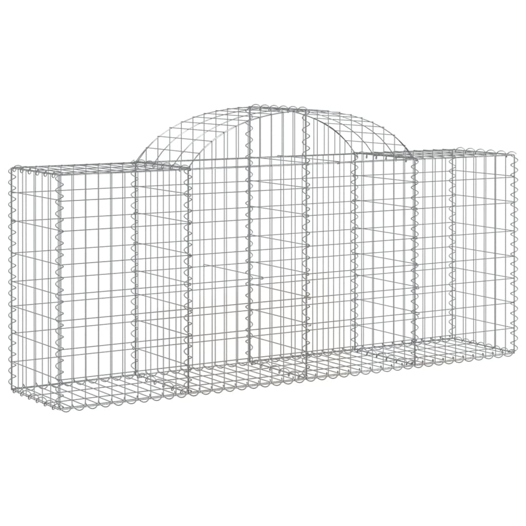 11 db íves horganyzott vas gabion kosár 200x50x80/100 cm 3