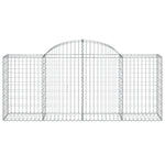 11 db íves horganyzott vas gabion kosár 200x50x80/100 cm 4