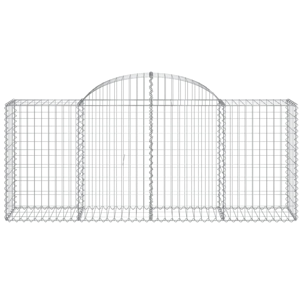 11 db íves horganyzott vas gabion kosár 200x50x80/100 cm 4