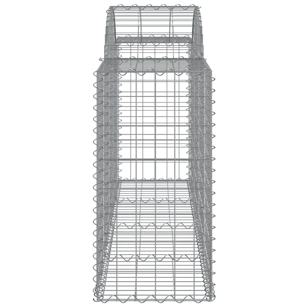 11 db íves horganyzott vas gabion kosár 200x50x80/100 cm 5