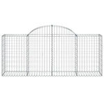 40 db íves horganyzott vas gabion kosár 200x50x80/100 cm 4