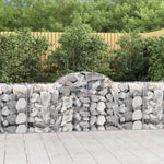 40 db íves horganyzott vas gabion kosár 200x50x80/100 cm