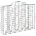 9 db íves horganyzott vas gabion kosár 200x50x140/160 cm 3