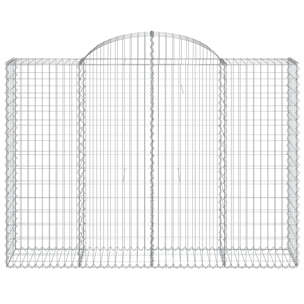 9 db íves horganyzott vas gabion kosár 200x50x140/160 cm 4