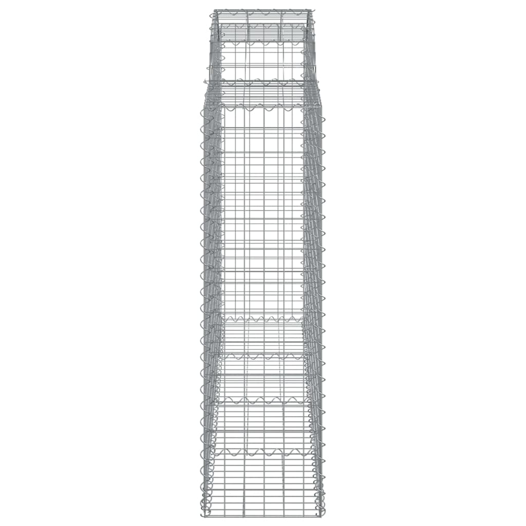 9 db íves horganyzott vas gabion kosár 200x50x140/160 cm 5