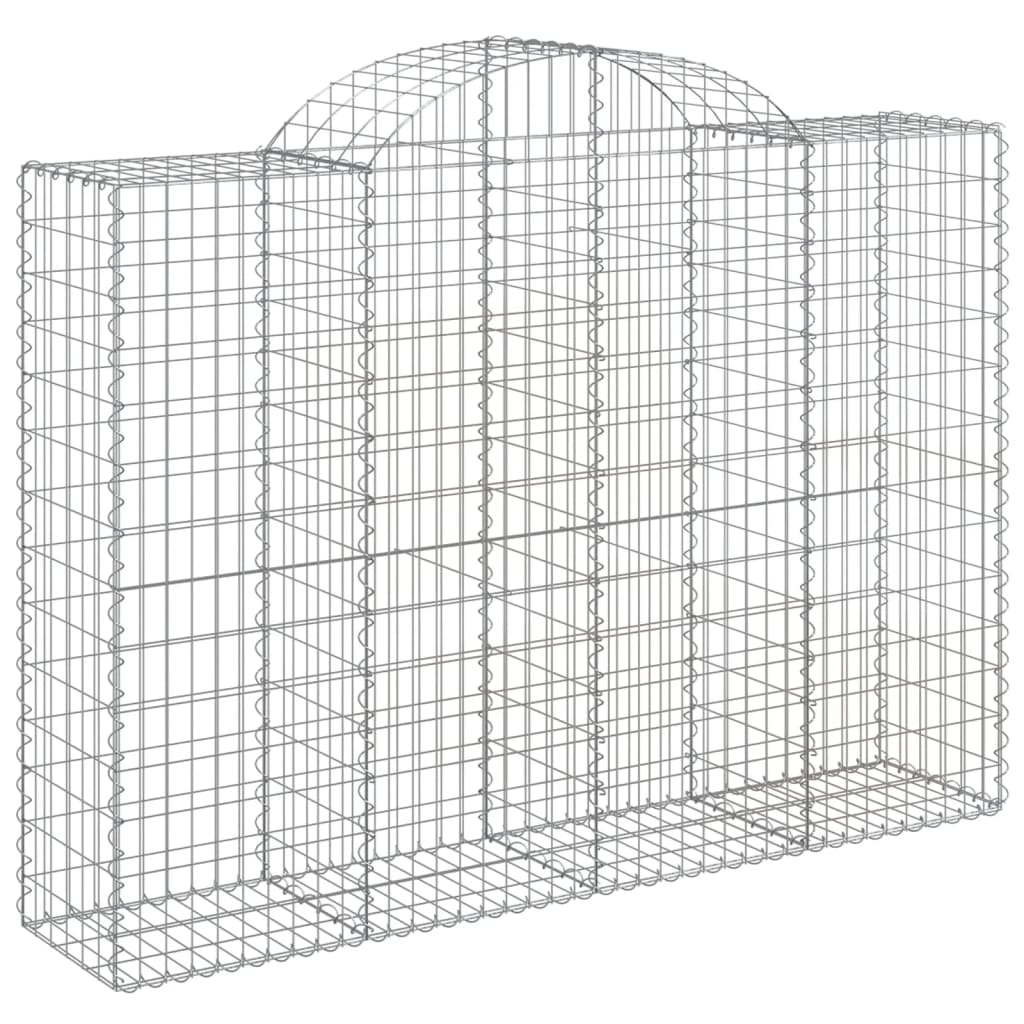 14 db íves horganyzott vas gabion kosár 200x50x140/160 cm 3
