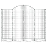 14 db íves horganyzott vas gabion kosár 200x50x140/160 cm 4