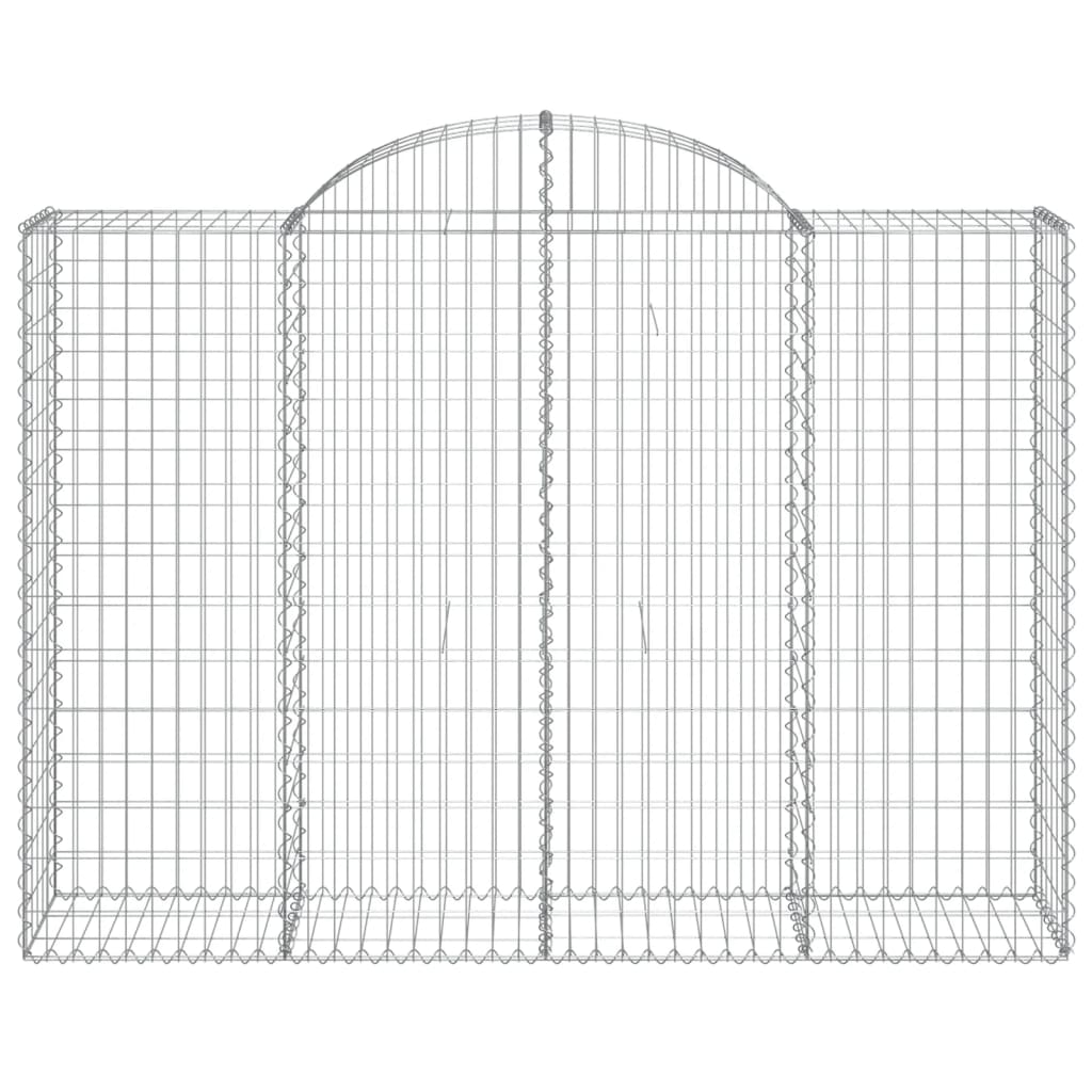 14 db íves horganyzott vas gabion kosár 200x50x140/160 cm 4
