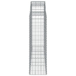 14 db íves horganyzott vas gabion kosár 200x50x140/160 cm 5