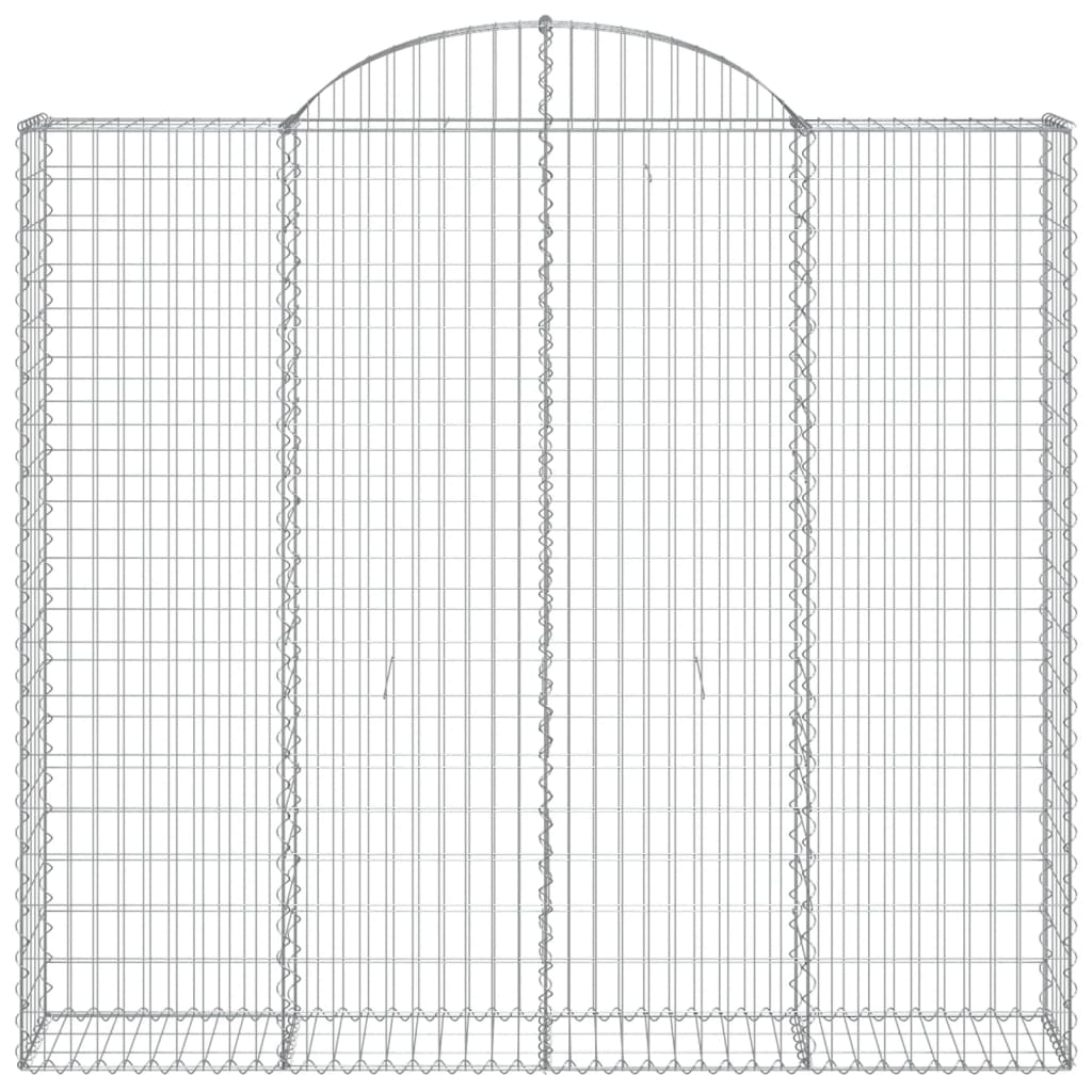 5 db íves horganyzott vas gabion kosár 200x50x180/200 cm 4