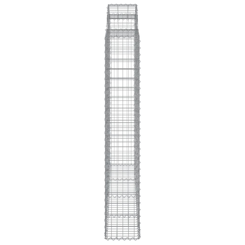 11 db íves horganyzott vas gabion kosár 200x50x180/200 cm 5