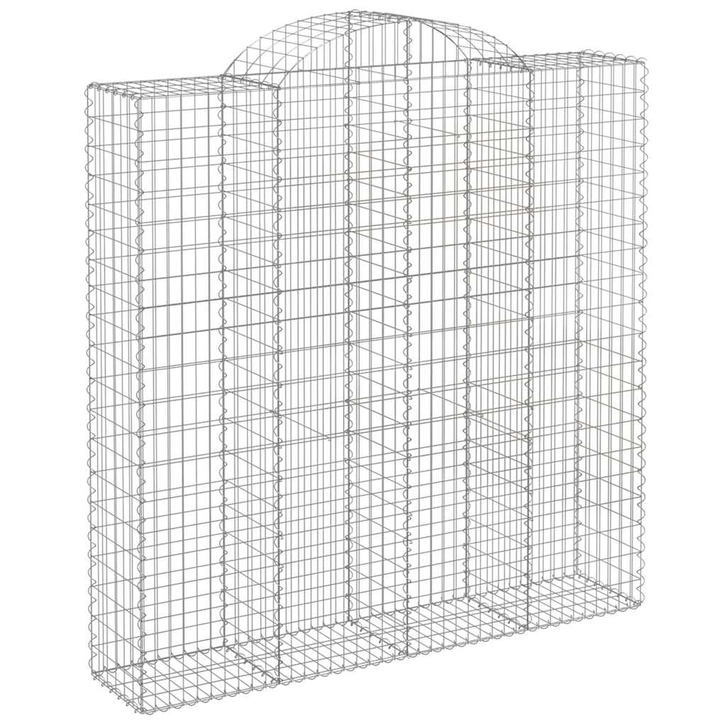9 db íves horganyzott vas gabion kosár 200x50x200/220 cm 3