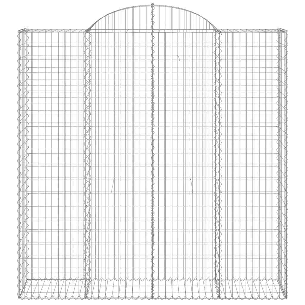 9 db íves horganyzott vas gabion kosár 200x50x200/220 cm 4