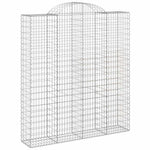 9 db íves horganyzott vas gabion kosár 200x50x220/240 cm 3