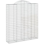 14 db íves horganyzott vas gabion kosár 200x50x220/240 cm 3