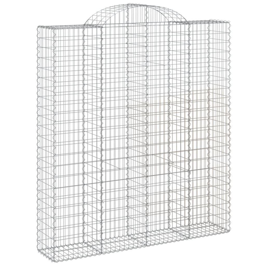 14 db íves horganyzott vas gabion kosár 200x50x220/240 cm 3