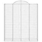 14 db íves horganyzott vas gabion kosár 200x50x220/240 cm 4