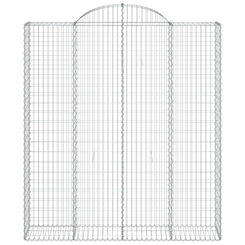 14 db íves horganyzott vas gabion kosár 200x50x220/240 cm 4