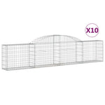 10 db íves horganyzott vas gabion kosár 300x30x60/80 cm 2