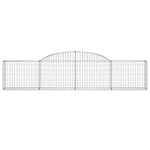 10 db íves horganyzott vas gabion kosár 300x30x60/80 cm 4