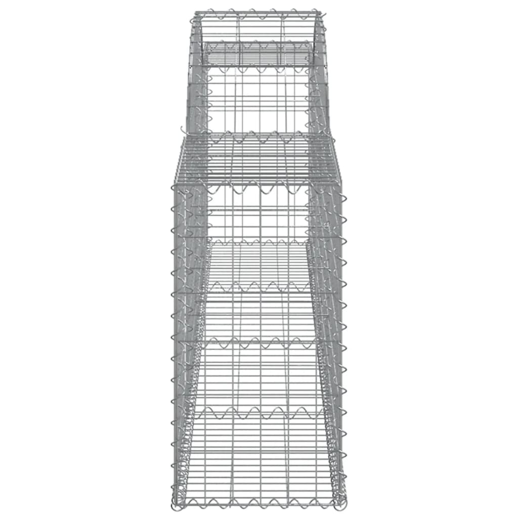 10 db íves horganyzott vas gabion kosár 300x30x60/80 cm 5