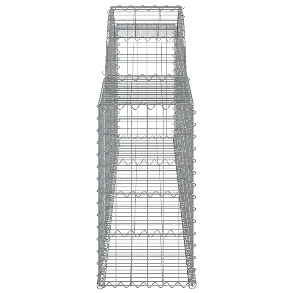 12 db íves horganyzott vas gabion kosár 300x30x60/80 cm 5