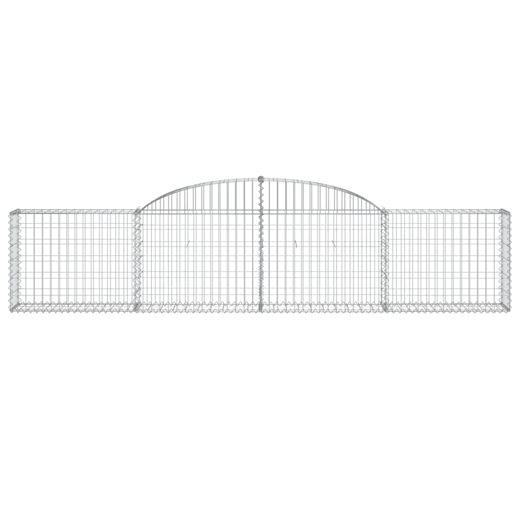 15 db íves horganyzott vas gabion kosár 300x30x60/80 cm 4