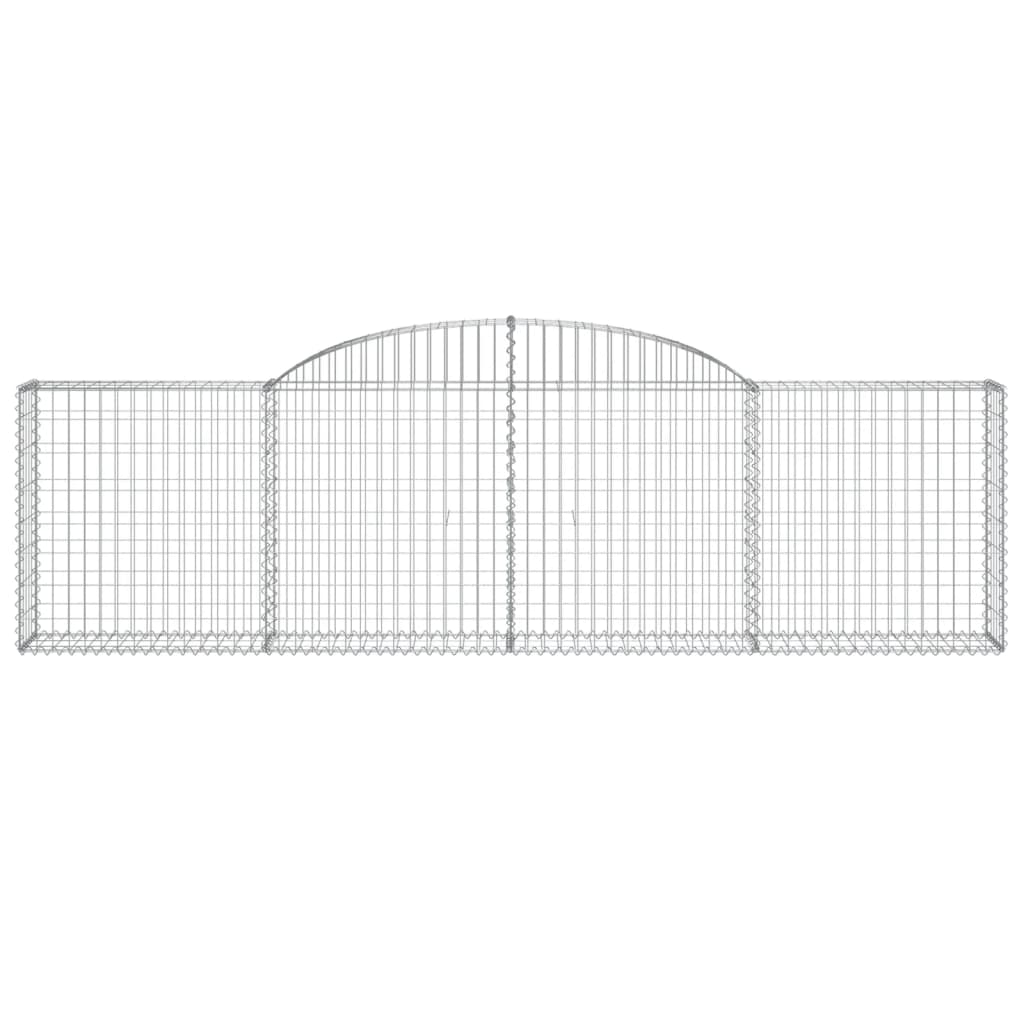17 db íves horganyzott vas gabion kosár 300x30x80/100 cm 4