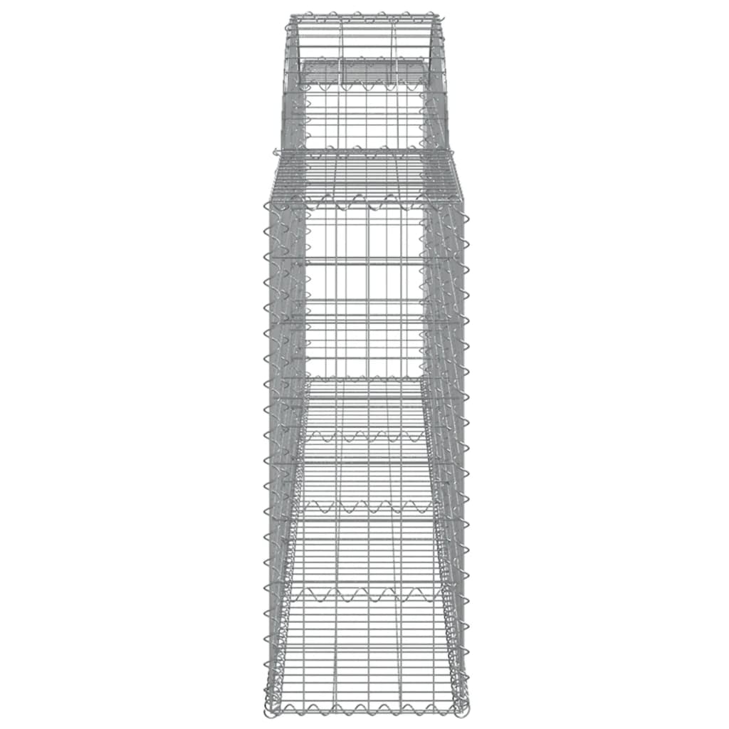 17 db íves horganyzott vas gabion kosár 300x30x80/100 cm 5
