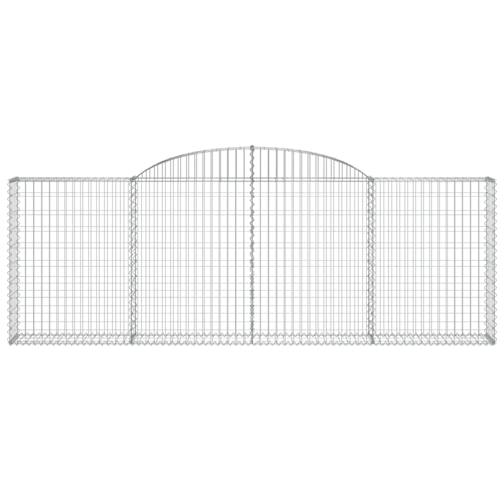 2 db íves horganyzott vas gabion kosár 300 x 30 x 100/120 cm 4