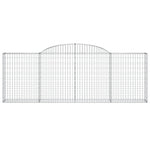 15 db íves horganyzott vas gabion kosár 300 x 30 x 100/120 cm 4