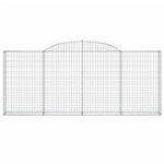 5 db íves horganyzott vas gabion kosár 300x30x120/140 cm 4