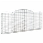 7 db íves horganyzott vas gabion kosár 300x30x120/140 cm 3
