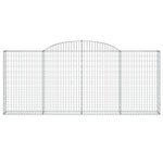 7 db íves horganyzott vas gabion kosár 300x30x120/140 cm 4