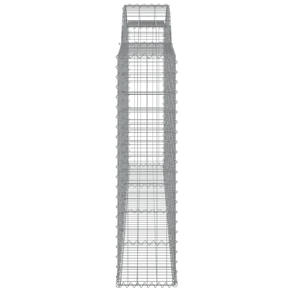 7 db íves horganyzott vas gabion kosár 300x30x120/140 cm 5