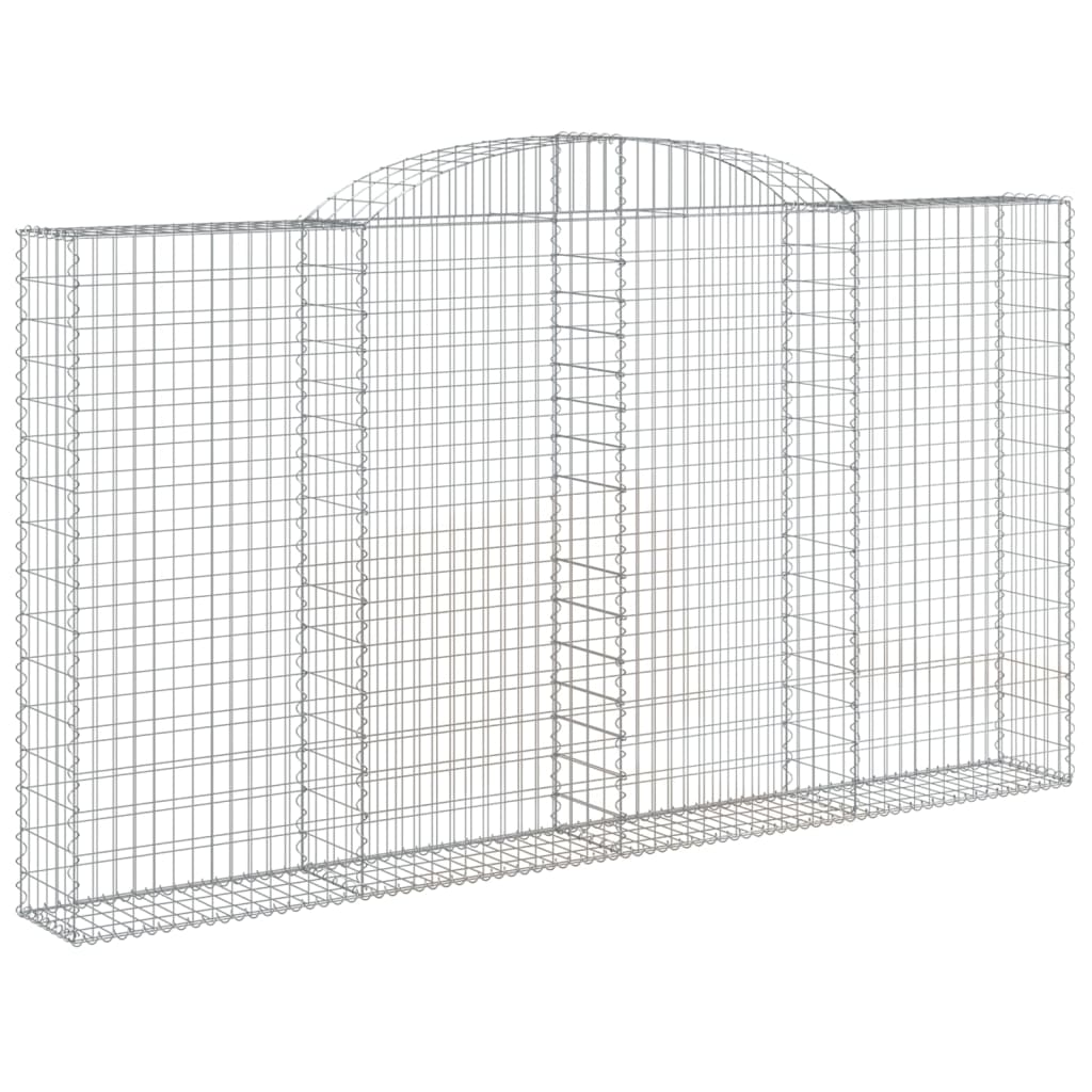 4 db íves horganyzott vas gabion kosár 300x30x160/180 cm 3