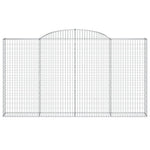 4 db íves horganyzott vas gabion kosár 300x30x160/180 cm 4